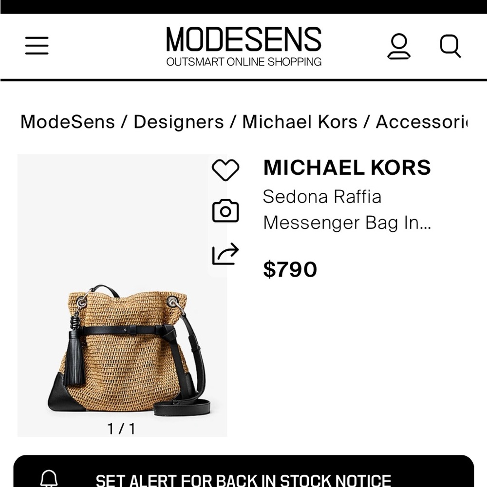 Michael Kors Collection Sedona Raffia bag - Picture 2 of 3